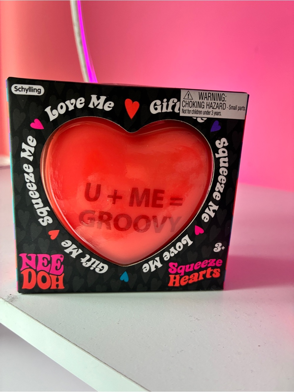 NeeDoh Squeeze Heart AUTHENTIC 4 different colors (4 for 90) - Picture 2 of 6